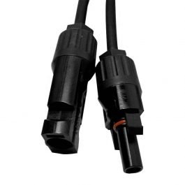 Solarkabel 6 mm² schwarz mit Buchse und Stecker T4