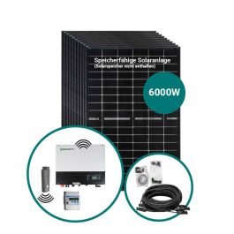 Speicherfähige Solaranlage 6000 Watt mit Notstromfunktion
