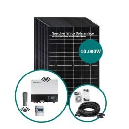 Speicherfähige Solaranlage 10.000 Watt mit Notstromfunktion