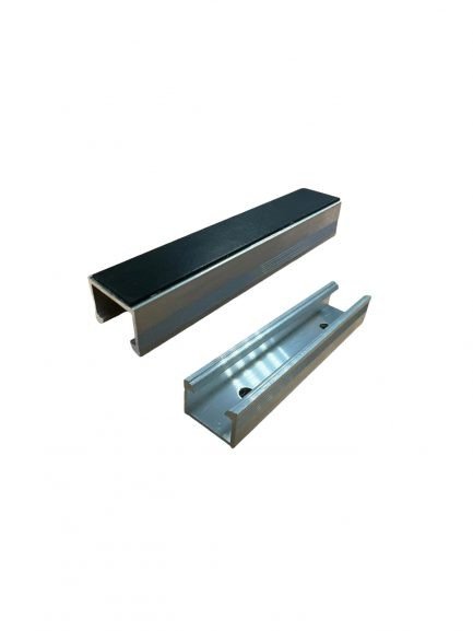 Montagepaket - Kurzschiene + Schrauben + Endklemmen (Silber oder Schwarz) – Bild 2